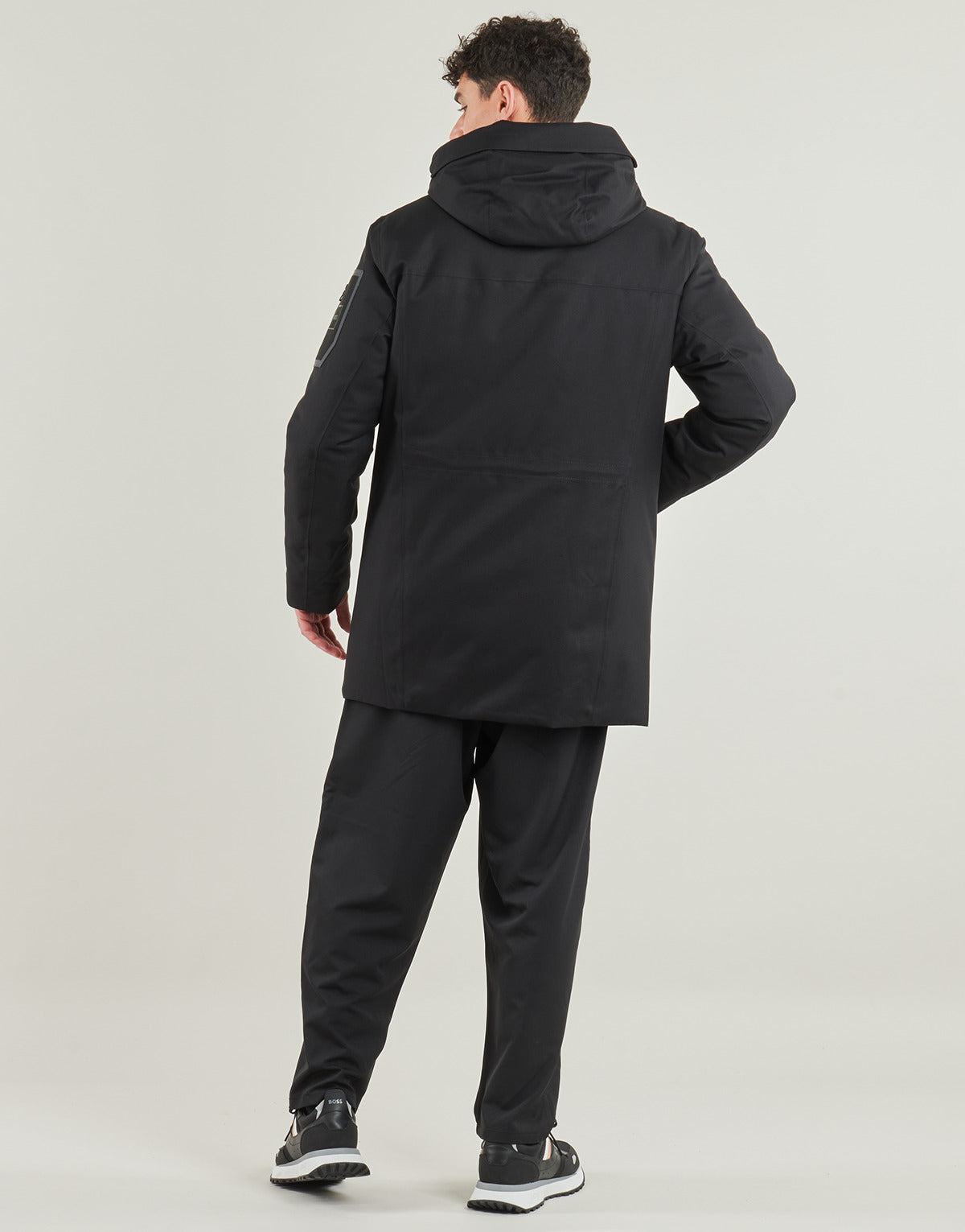 Parka Uomo BOSS OW_Hexatech Parka Nero