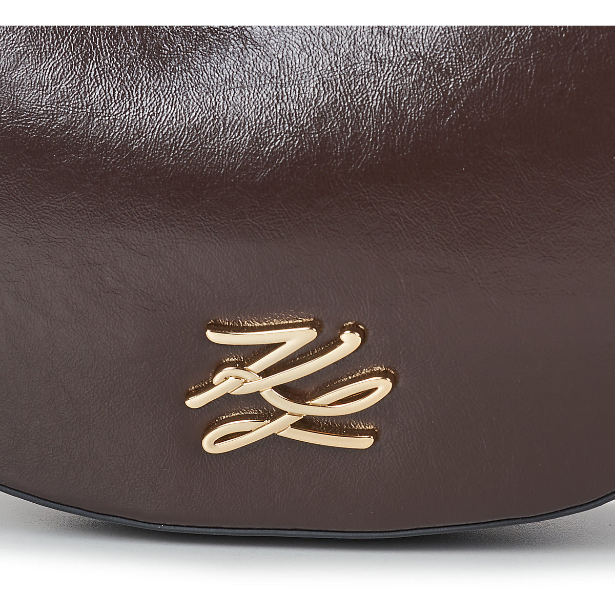 Borsa a spalla Donna Karl Lagerfeld K/AUTOGRAPH MOONBAG NAPLAK Marrone