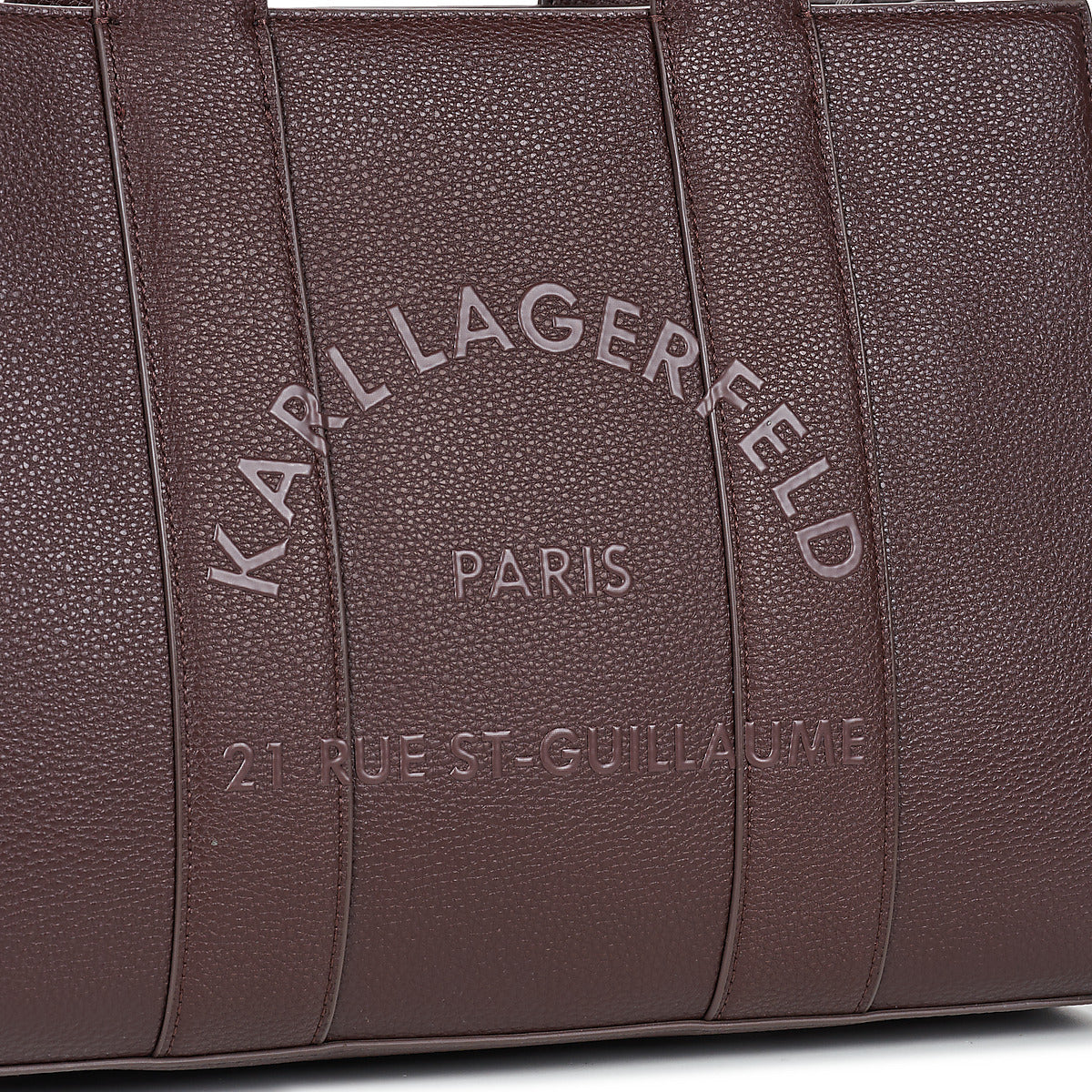 Borsette Donna Karl Lagerfeld K/RSG PEBBLE SQUARE MED TOTE Marrone