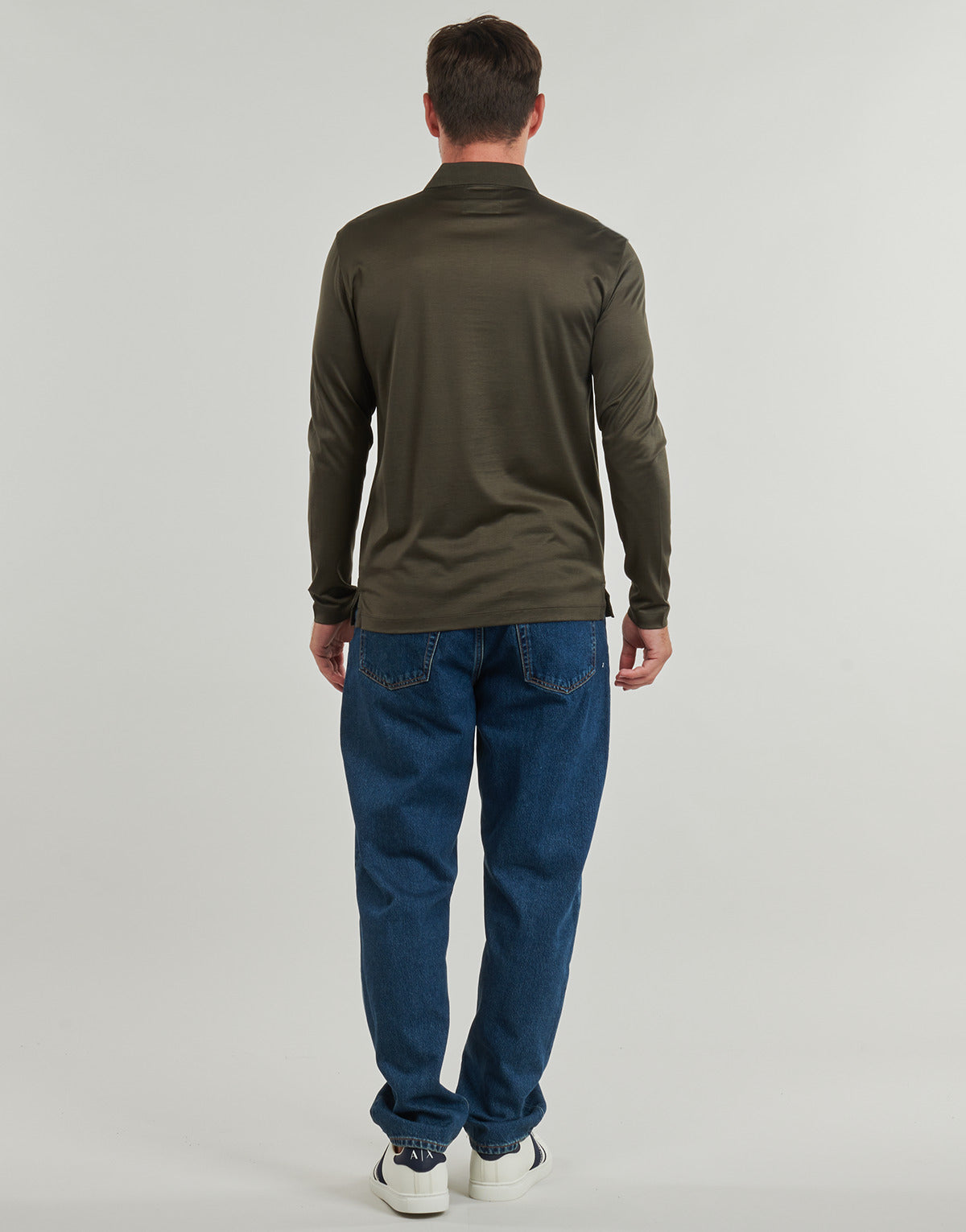 Polo maniche lunghe Uomo Emporio Armani POLO SHIRT Kaki