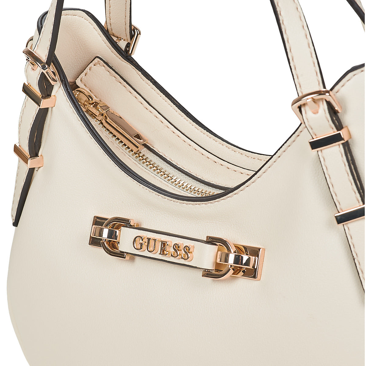 Borsa a spalla Donna Guess LEFIA SMALL SATCHEL Beige