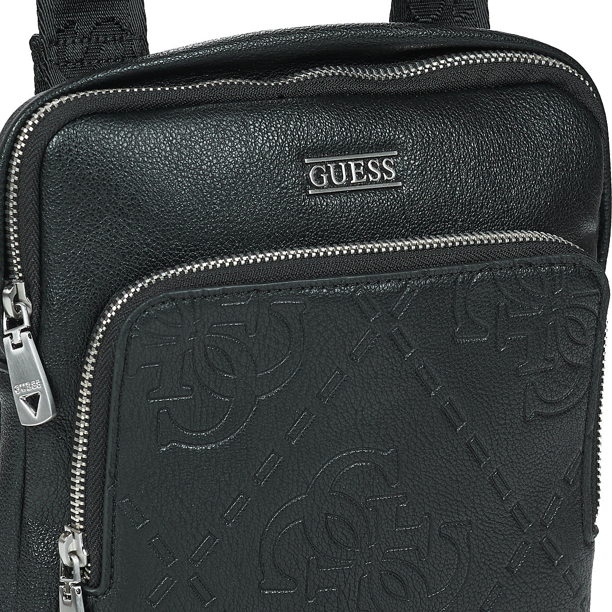 Borsa Shopping Uomo Guess BOSTON CROSSBODY FLAT Nero
