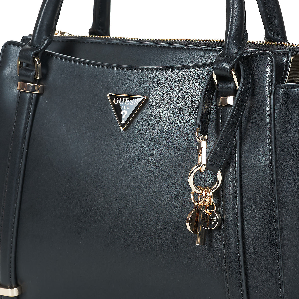 Borsette Donna Guess DARYNA II 2 COMP SATCHEL Nero