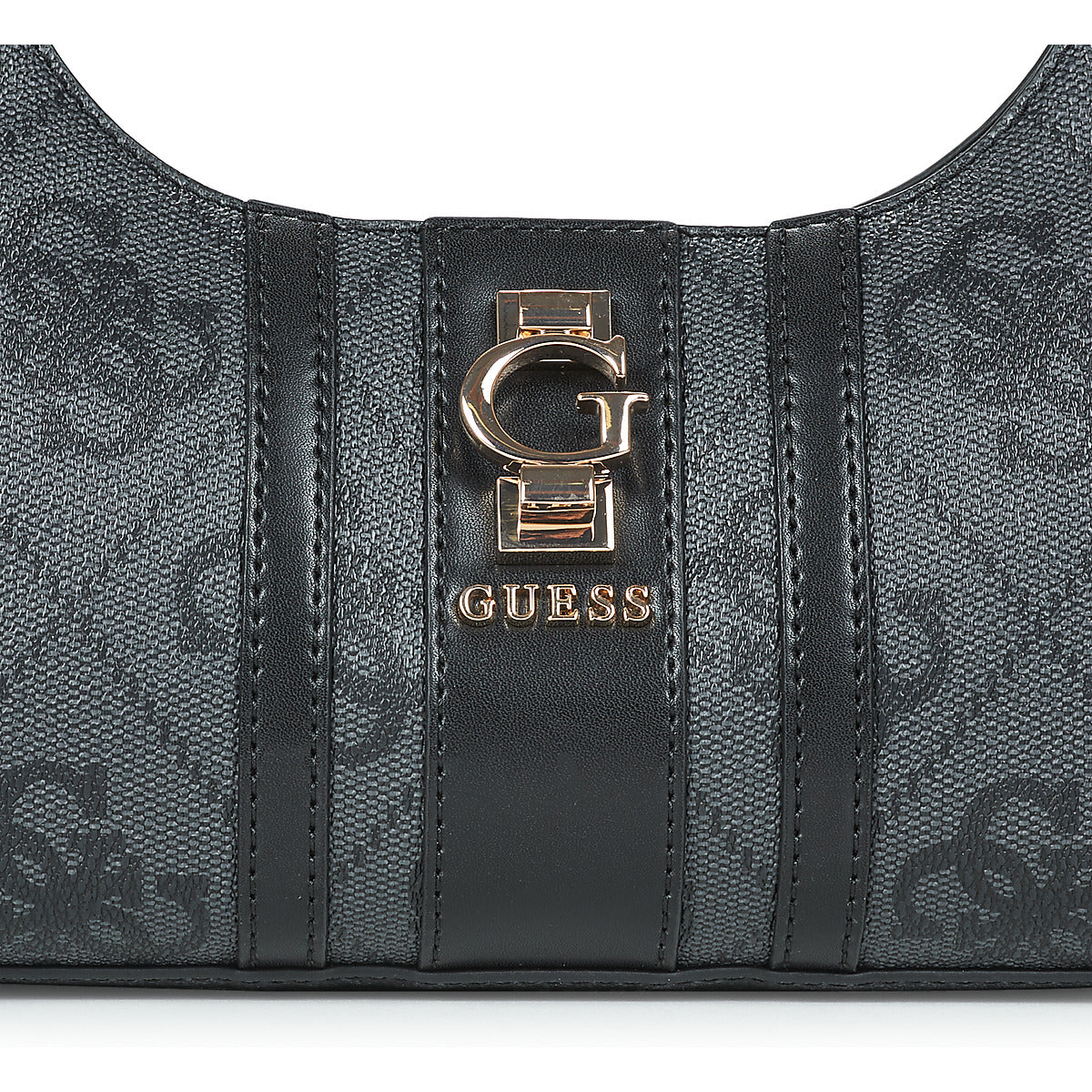 Borsa a spalla Donna Guess ERENIA TOP ZIP SHOULDER BAG Nero