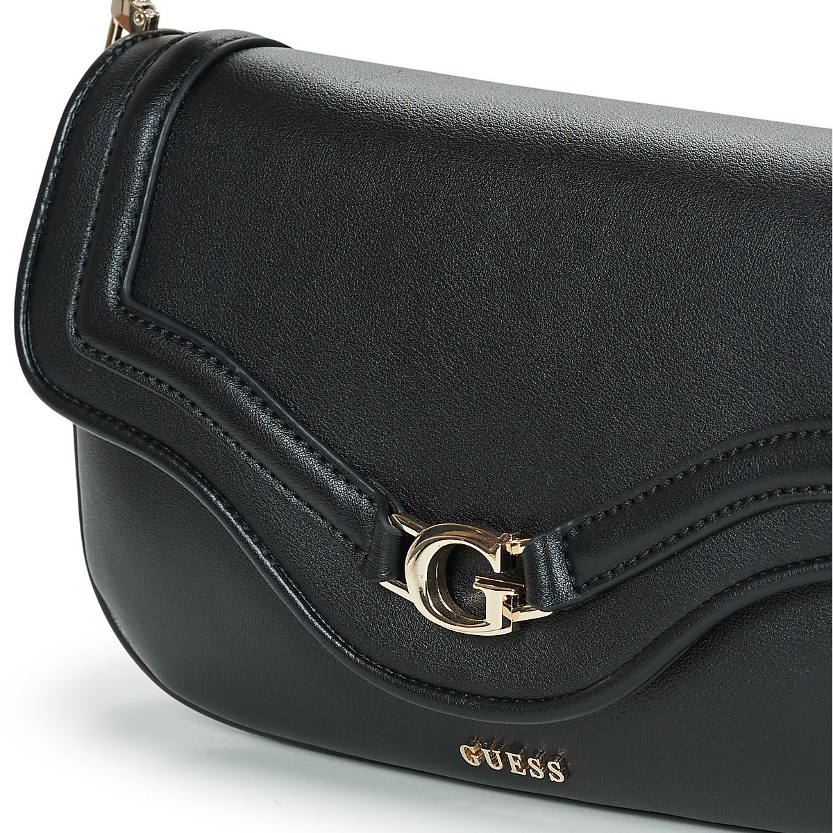 Borsa a spalla Donna Guess DEA FLAP SHOULDER BAG Nero
