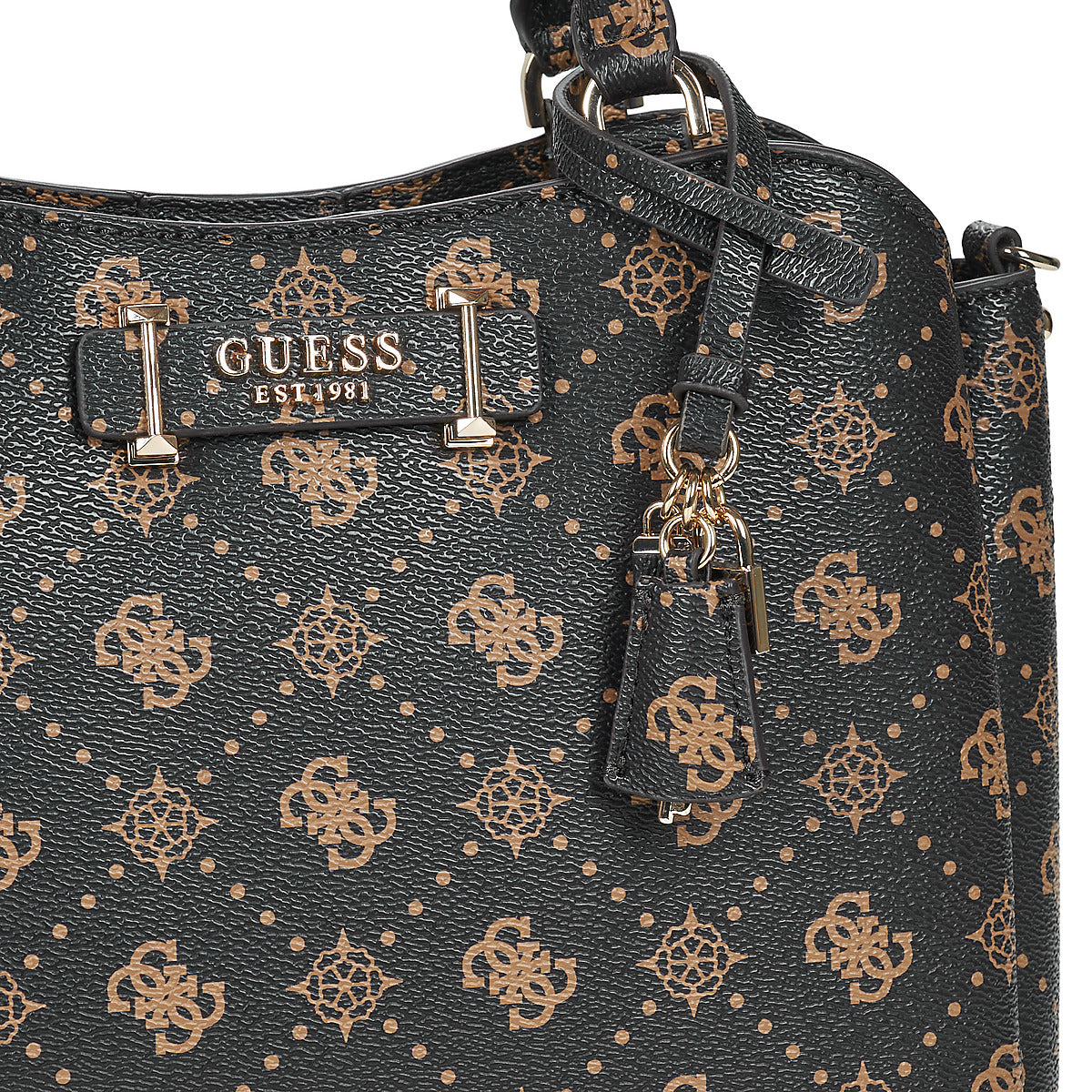 Borsette Donna Guess SILIA GIRLFRIEND SATCHEL Marrone