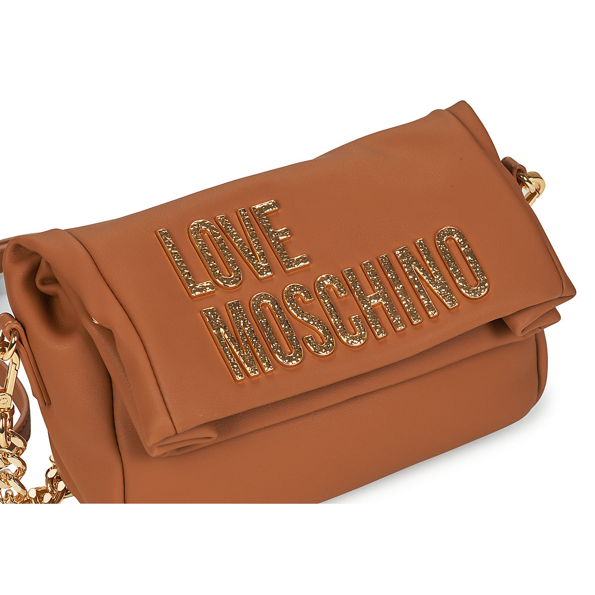 Borsa a spalla Donna Love Moschino BOLD LOVE HAMMERED Marrone