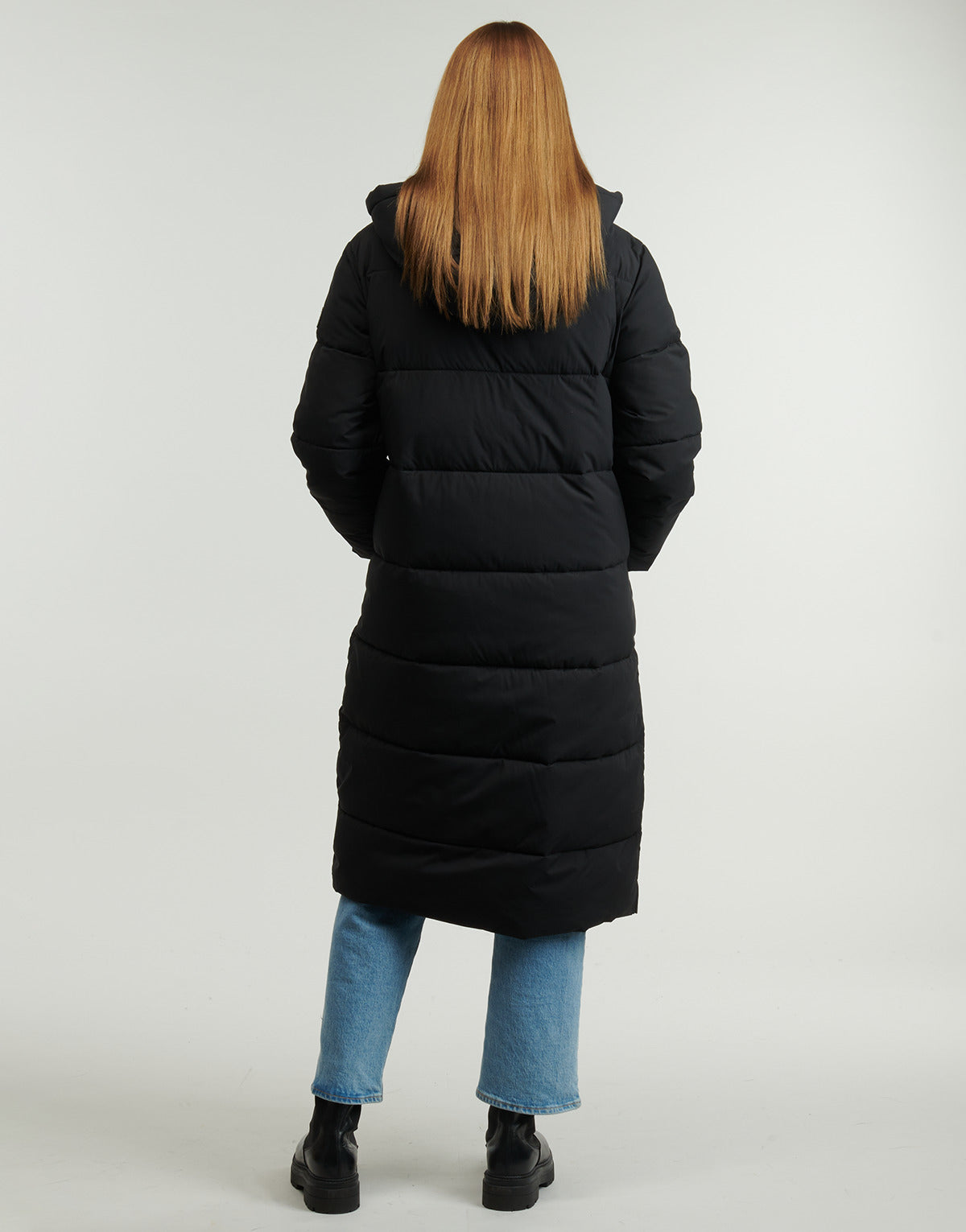 Piumino Donna Guess LONG LENGHT PUFFER JKT Nero