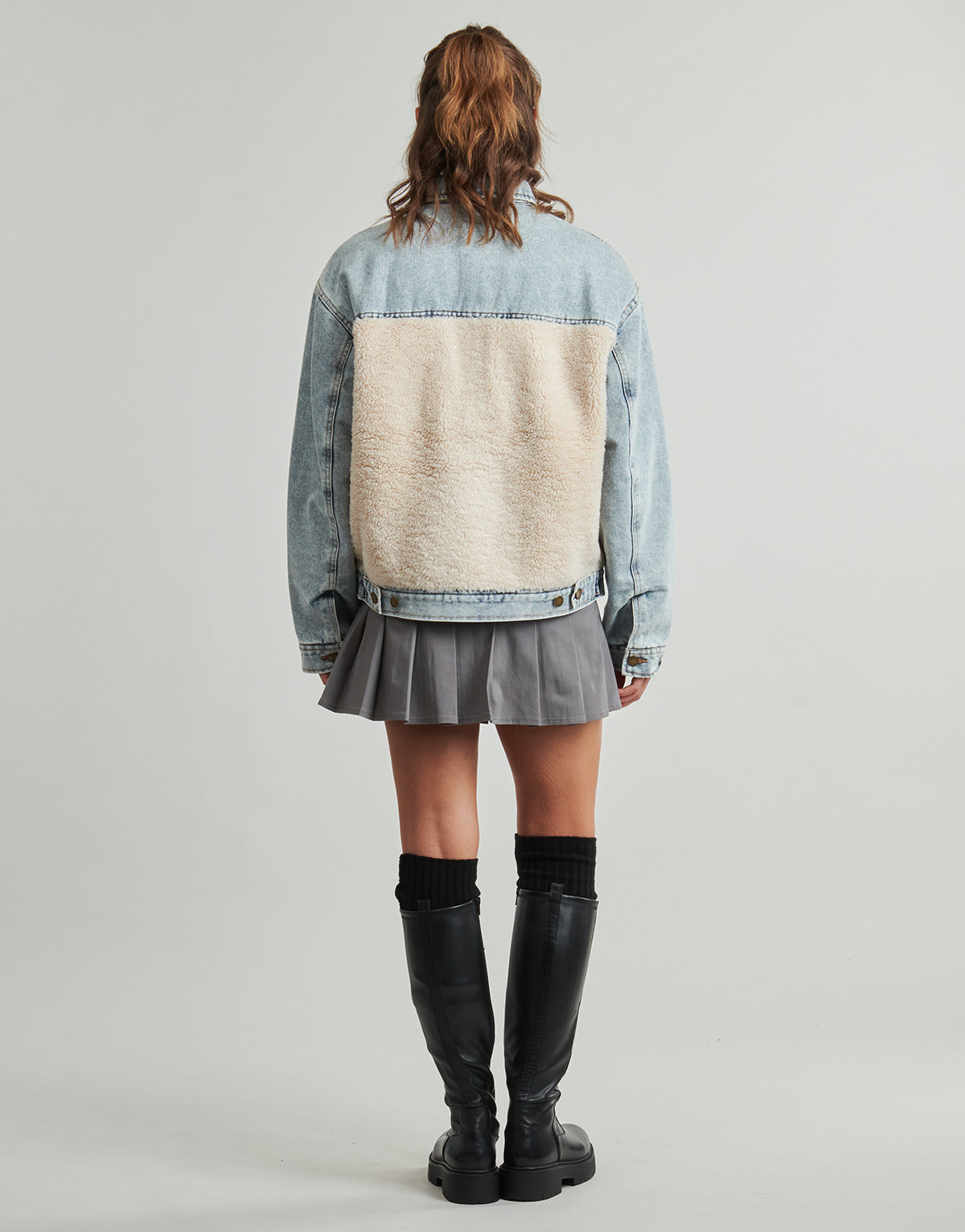 Felpa Donna Rip Curl CRUISIN SHERPA DENIM JACKET Blu