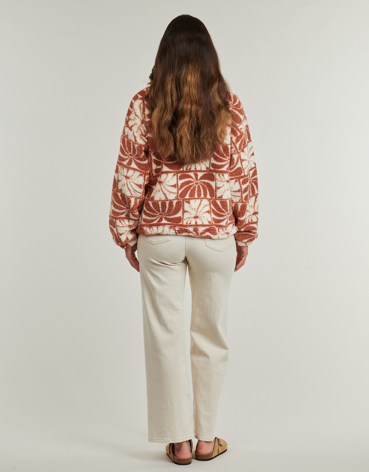 Felpa Donna Rip Curl AOTS -TY WILLIAMS POLAR FLEECE Marrone