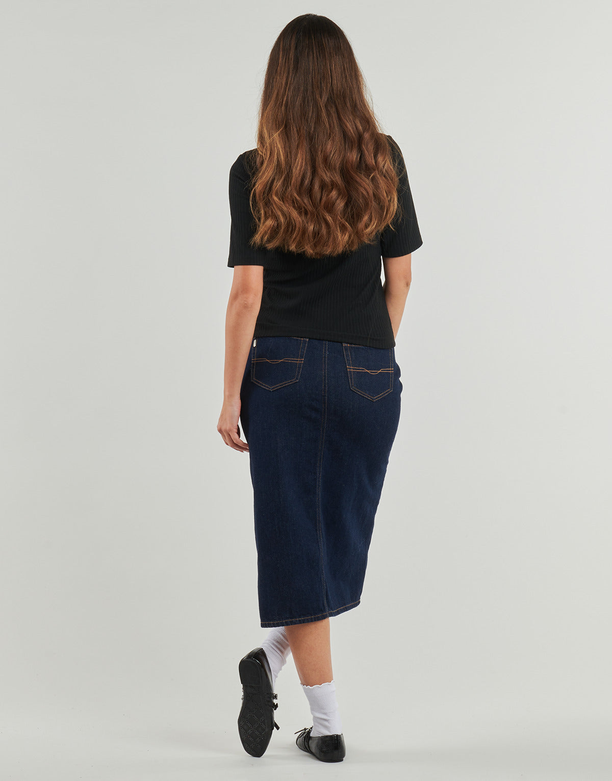 T-shirt Donna Only Play ONPSEREN ON 2/4 REG RIB Nero