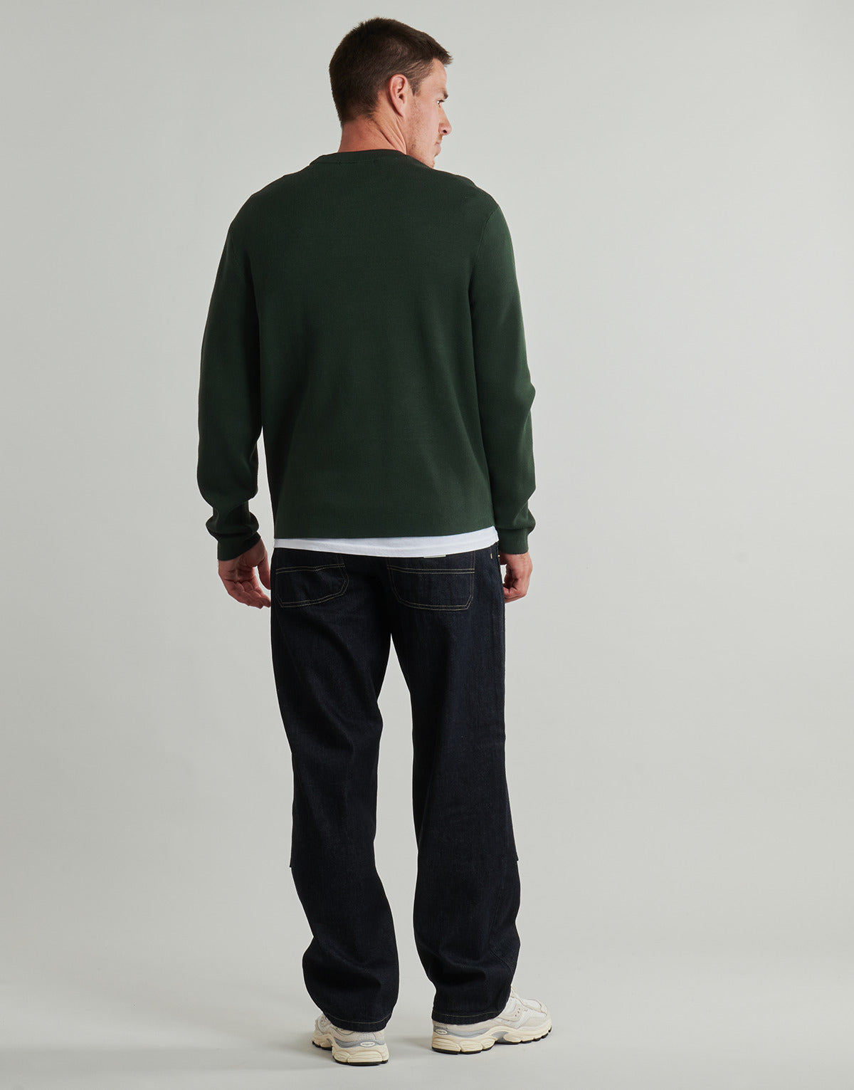 Maglione Uomo Selected SLHTELLER FN RELAXED CREW NECK Verde