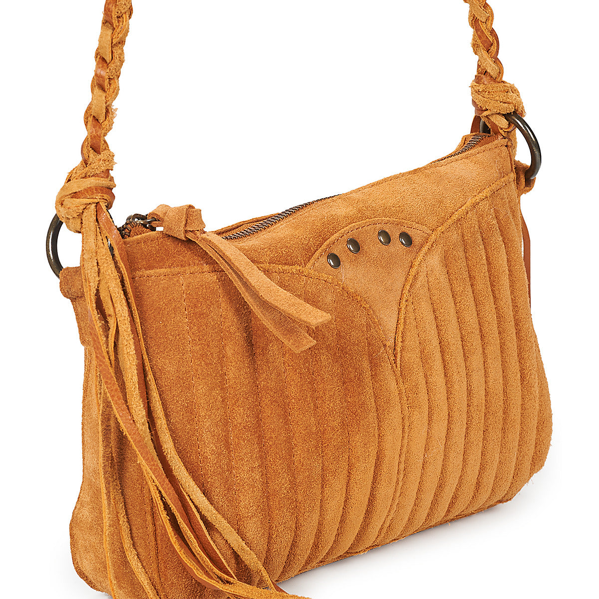 Borsa a spalla Donna Pieces PCJANE Marrone