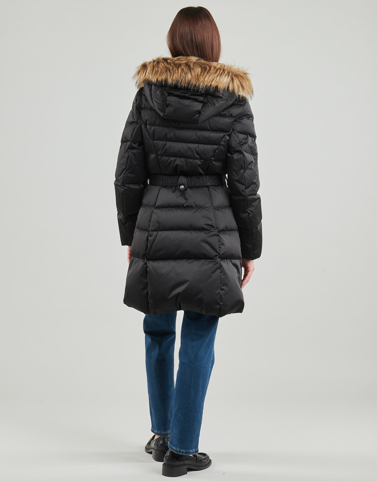 Piumino Donna Guess MARINA MEDIUM Nero