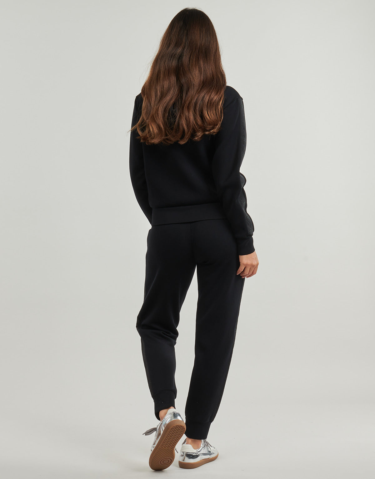 Felpa Donna Guess NEW HOODED SCUBA Nero