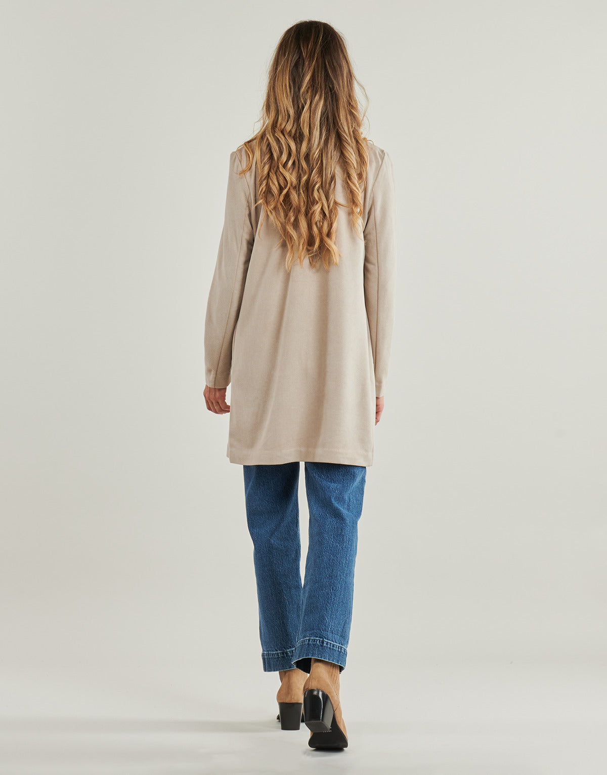 Giacca Donna Only ONLSOHO-MAVI LIFE FAUX S COATIGAN Beige