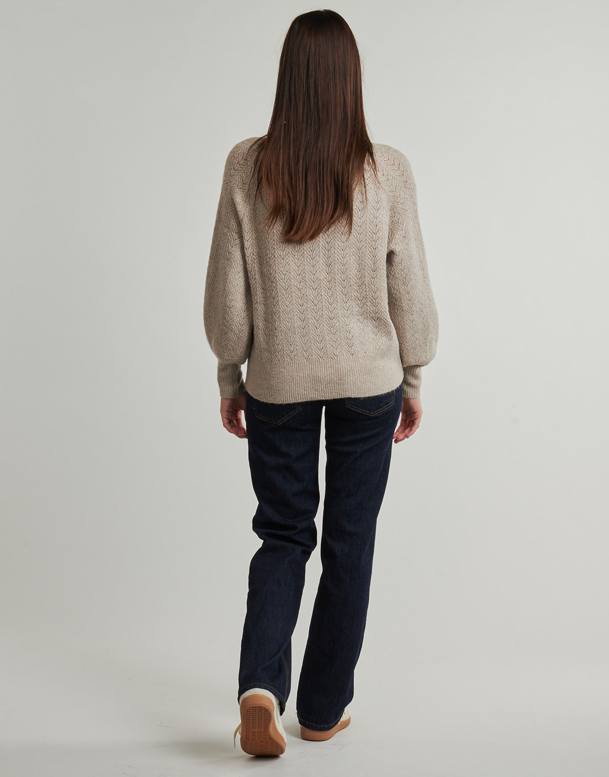 Maglione Donna Only ONLLUCILLA LS GLITTER Marrone