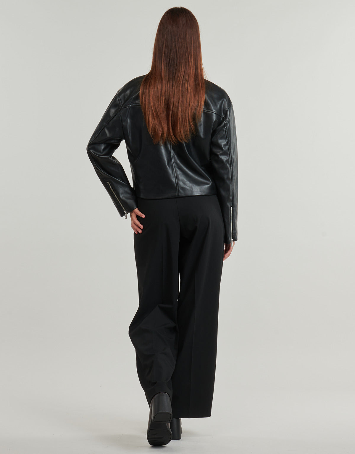 Giacca in pelle Donna Only ONLNICKI FAUX LEATHER Nero