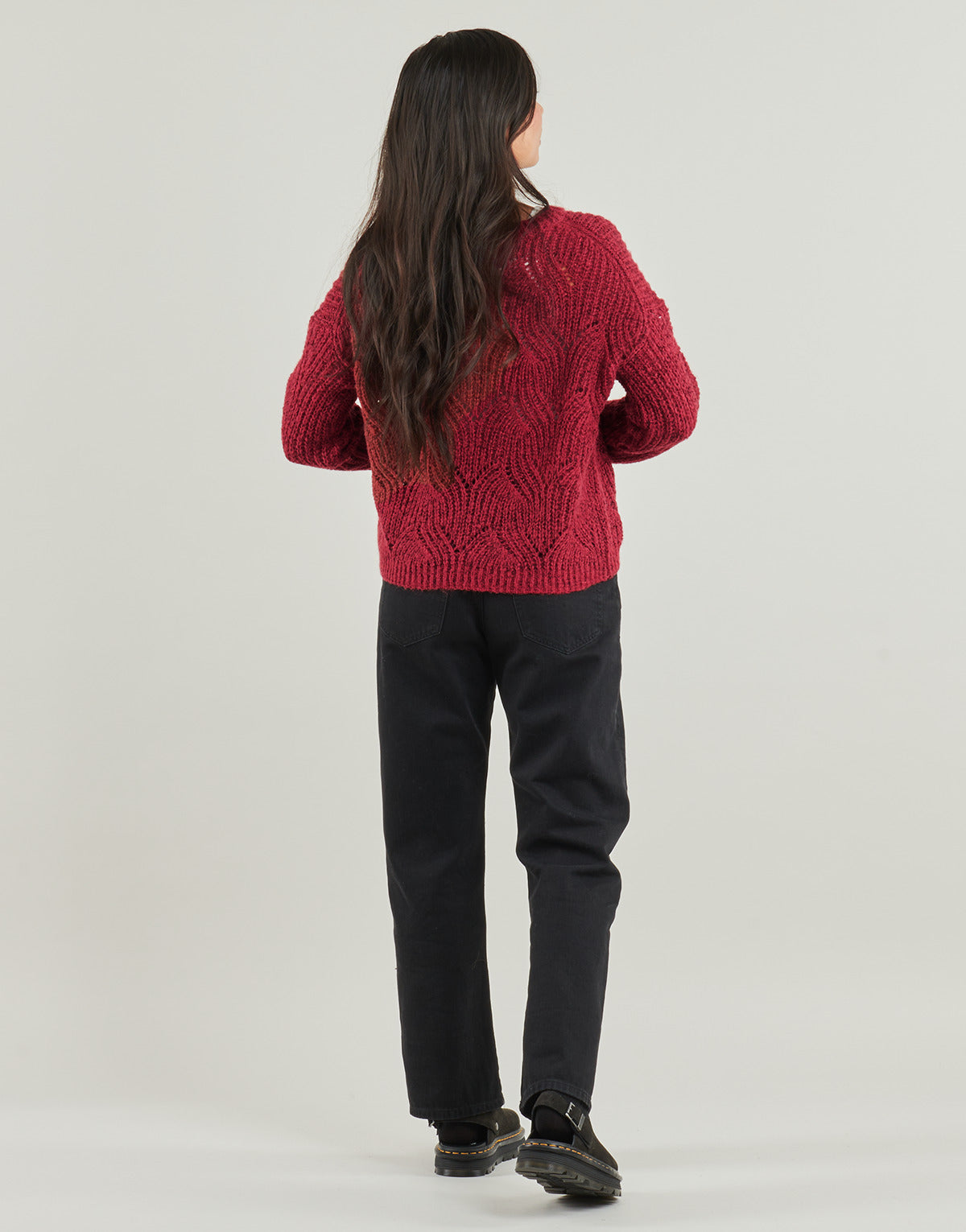 Maglione Donna Only ONLHANJA LS GLITTER Bordeaux