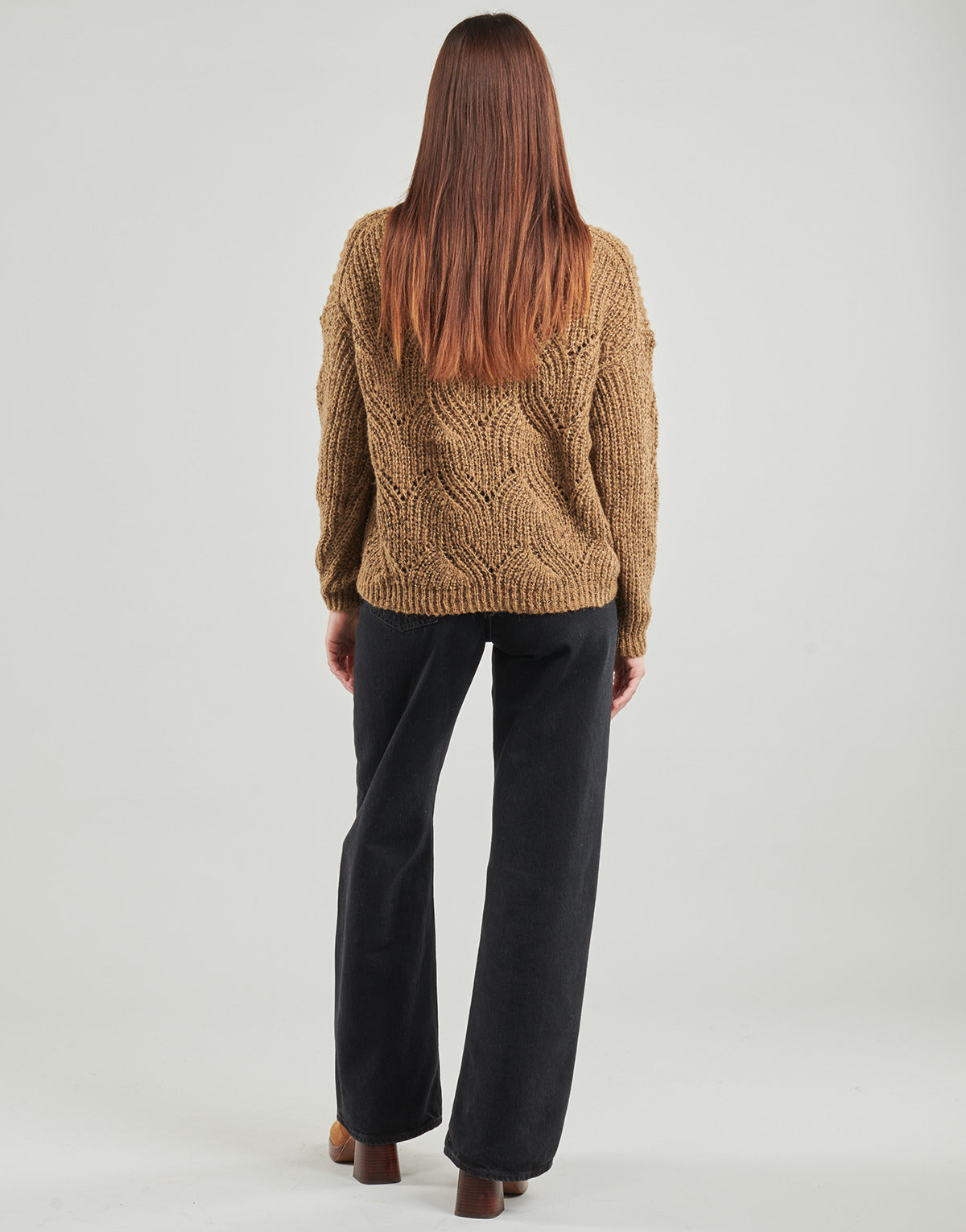 Maglione Donna Only ONLHANJA LS GLITTER Marrone