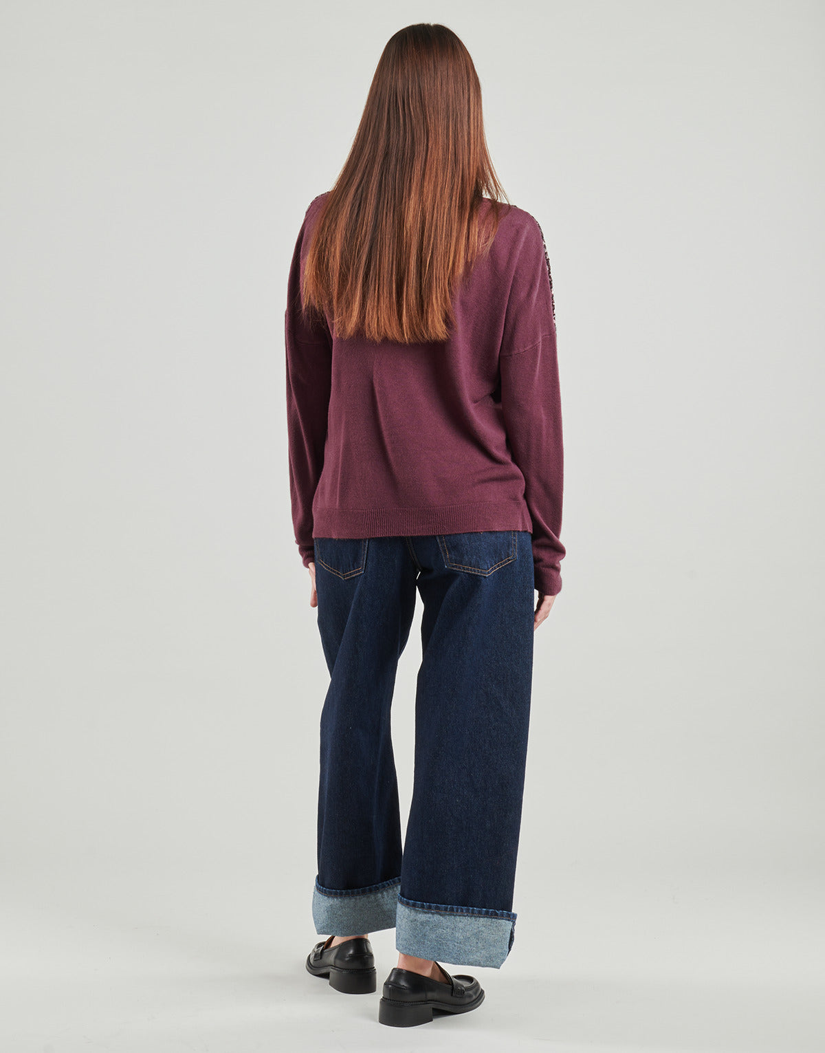 Maglione Donna Only ONLSTARRY LS SEQUIN Viola