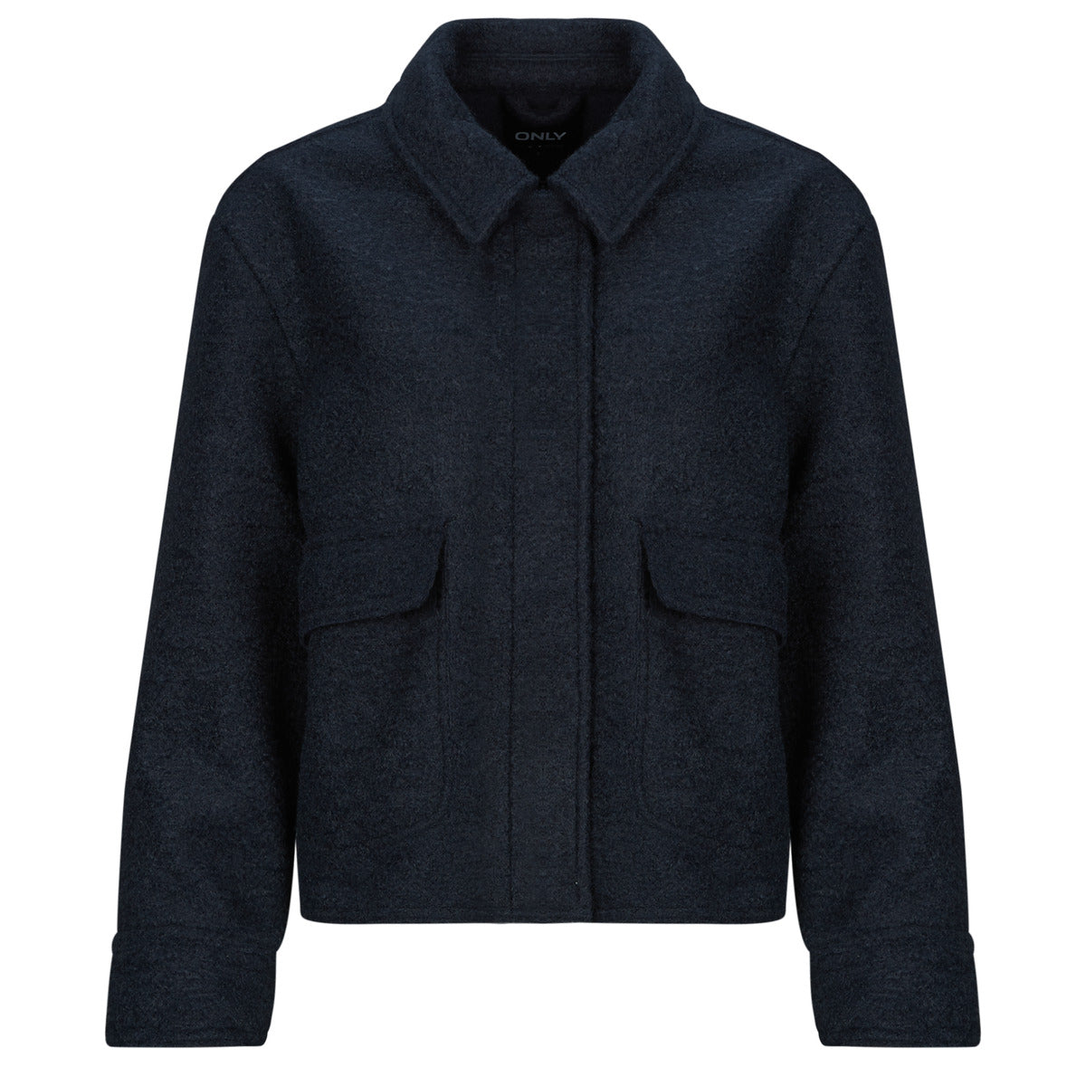 Giubbotto Donna Only ONLSANNE BOUCLE SHORT Marine