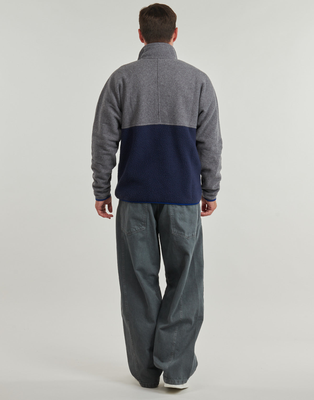 Felpa Uomo Patagonia M'S RETRO PILE 1/2 SNAP P/O Grigio