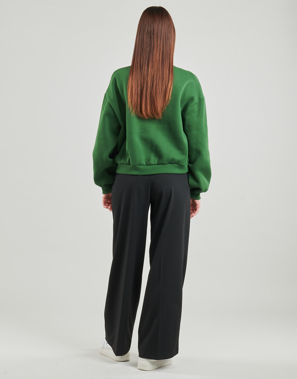 Felpa Donna Tommy Hilfiger VARSITY CREST FLEECE SWTSHRT Verde