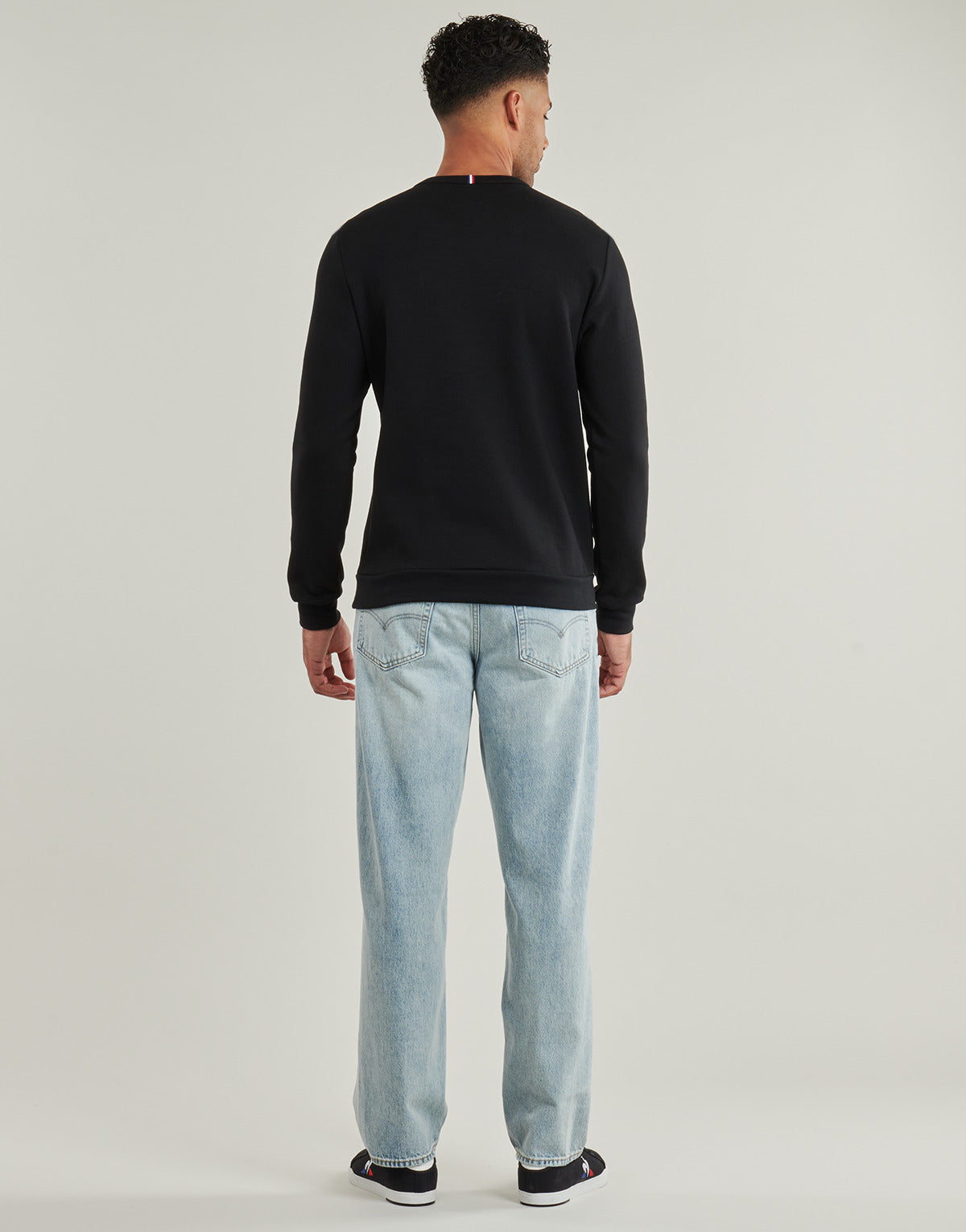 Felpa Uomo Le Coq Sportif ESS Crew Sweat N°1 M Nero