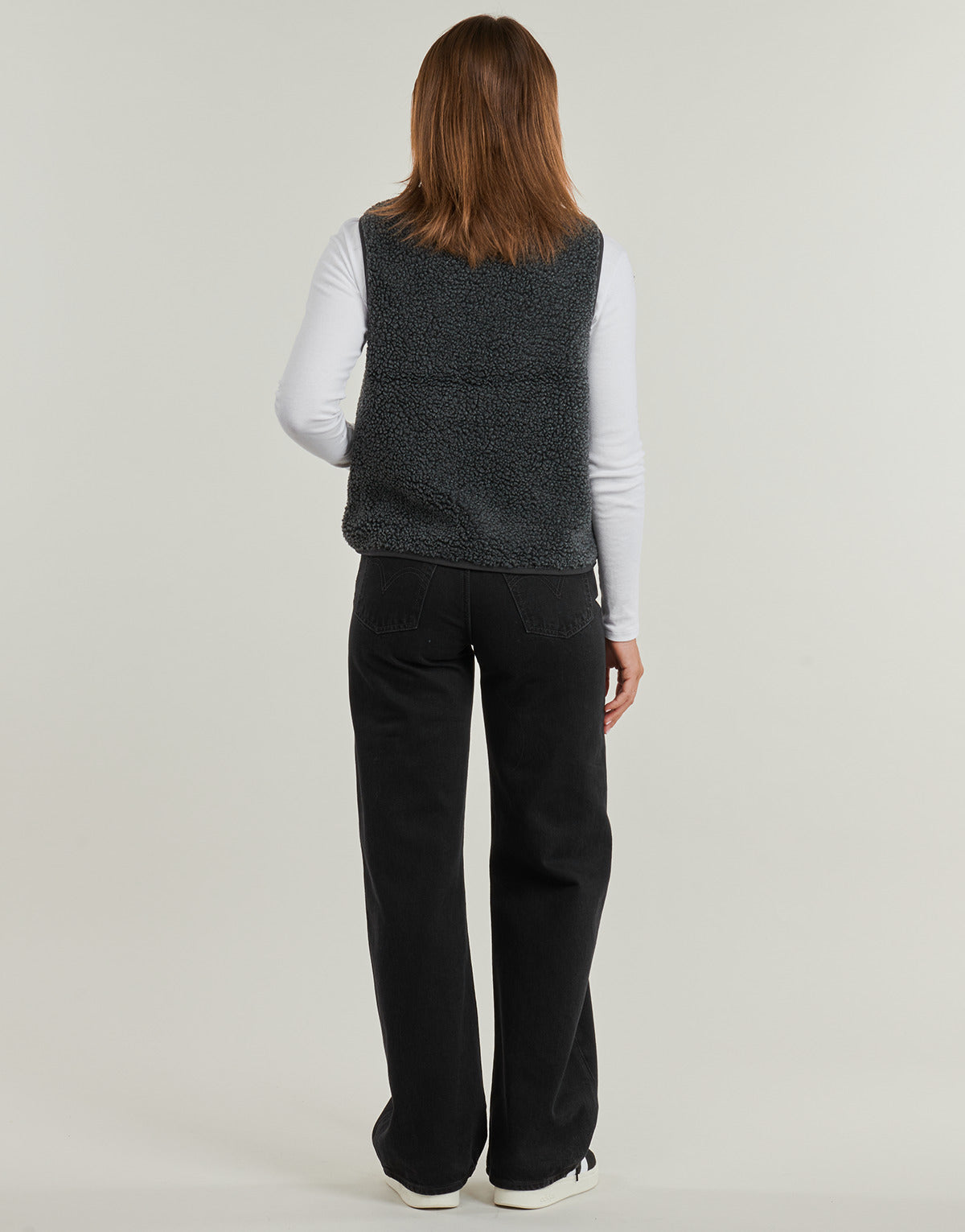 Felpa Donna Roxy ICONIC TOWN VEST Grigio