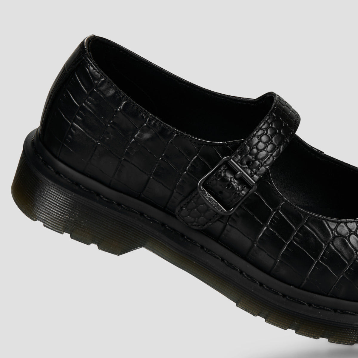 Ballerine Donna Dr. Martens Elphie MJ Mary Jane Shoe Black New Vibrance Croco Nero