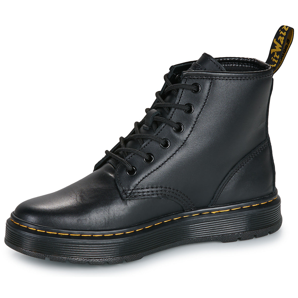 Stivaletti Uomo Dr. Martens Brookline Chukka 6 Eye Boot Black Lusso Nero
