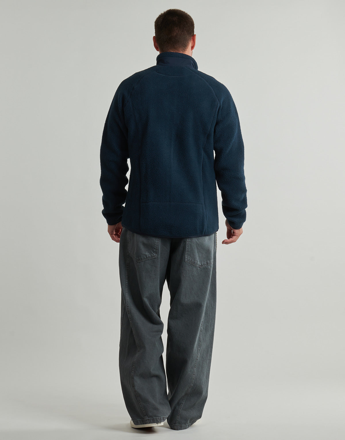 Felpa Uomo Helly Hansen PANORAMA PILE BLOCK JACKET Marine