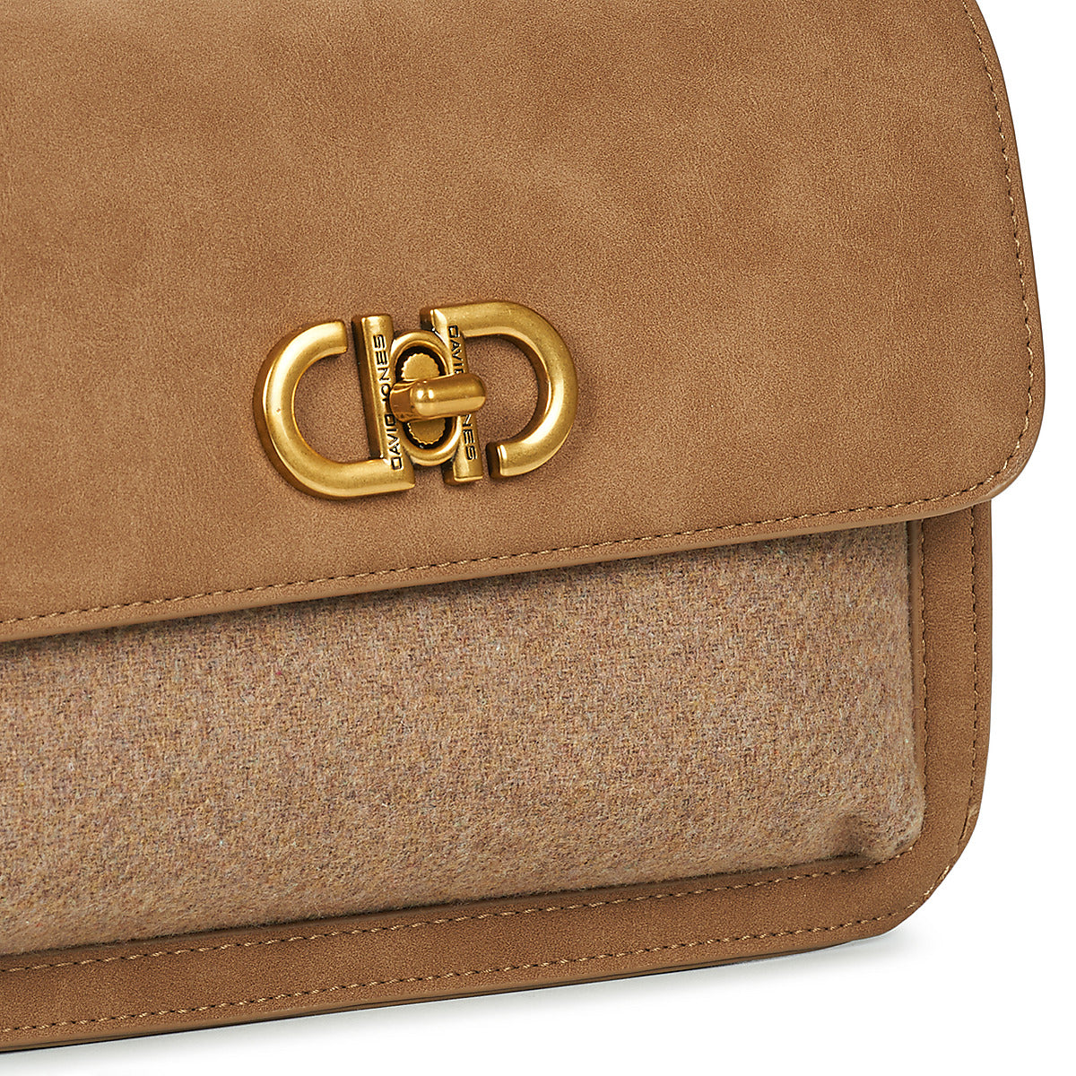 Borsa a tracolla Donna David Jones CM7779 Beige