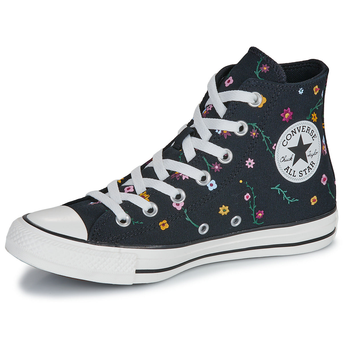 Sneakers alte Donna Converse CHUCK TAYLOR ALL STAR FLORAL Nero