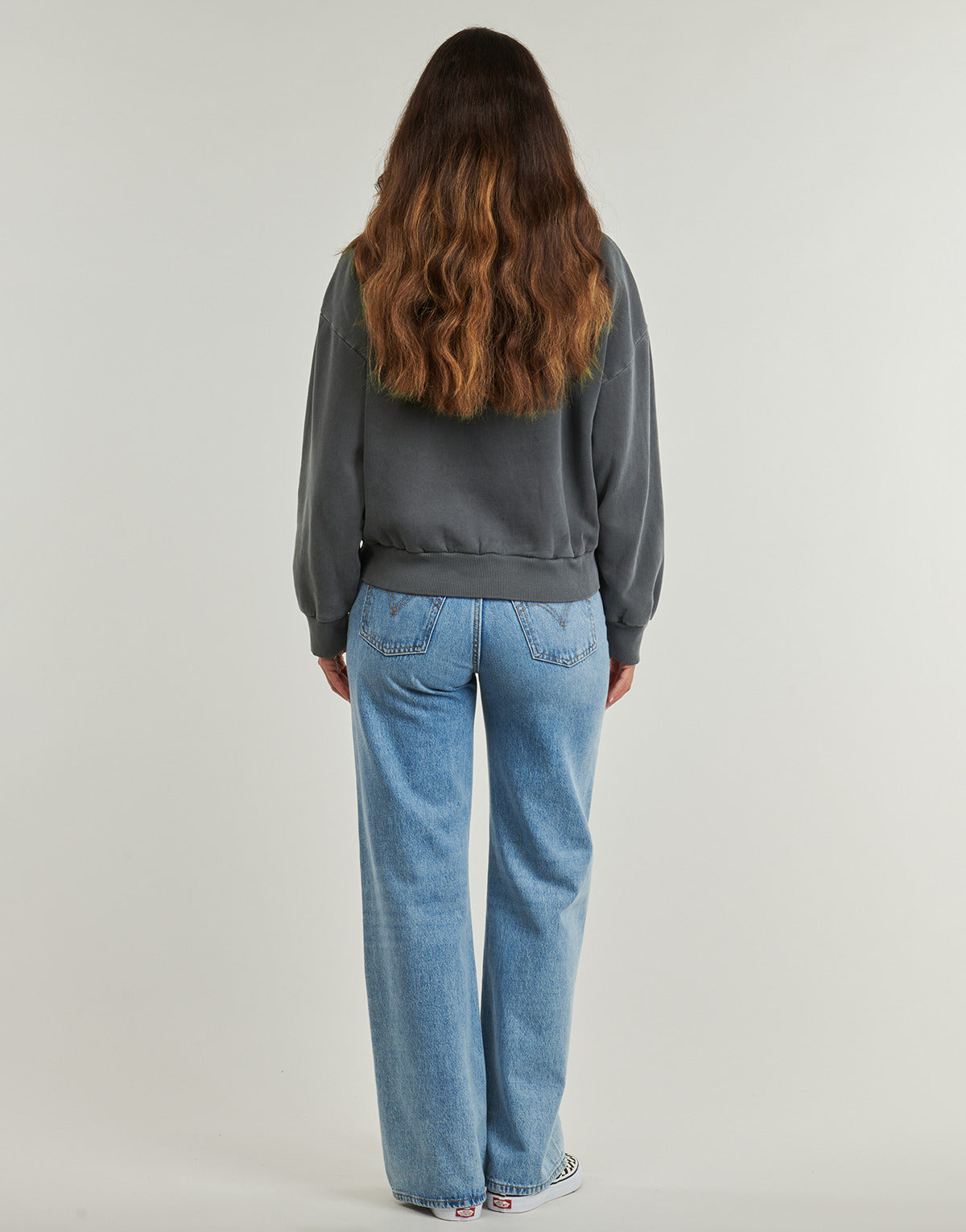 Felpa Donna Vans W RETRO PO HOODIE Grigio