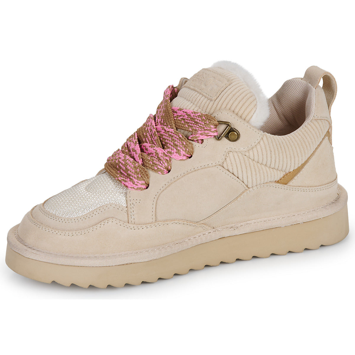 Sneakers basse Donna Colors of California COW SUEDE SNEAKER Beige