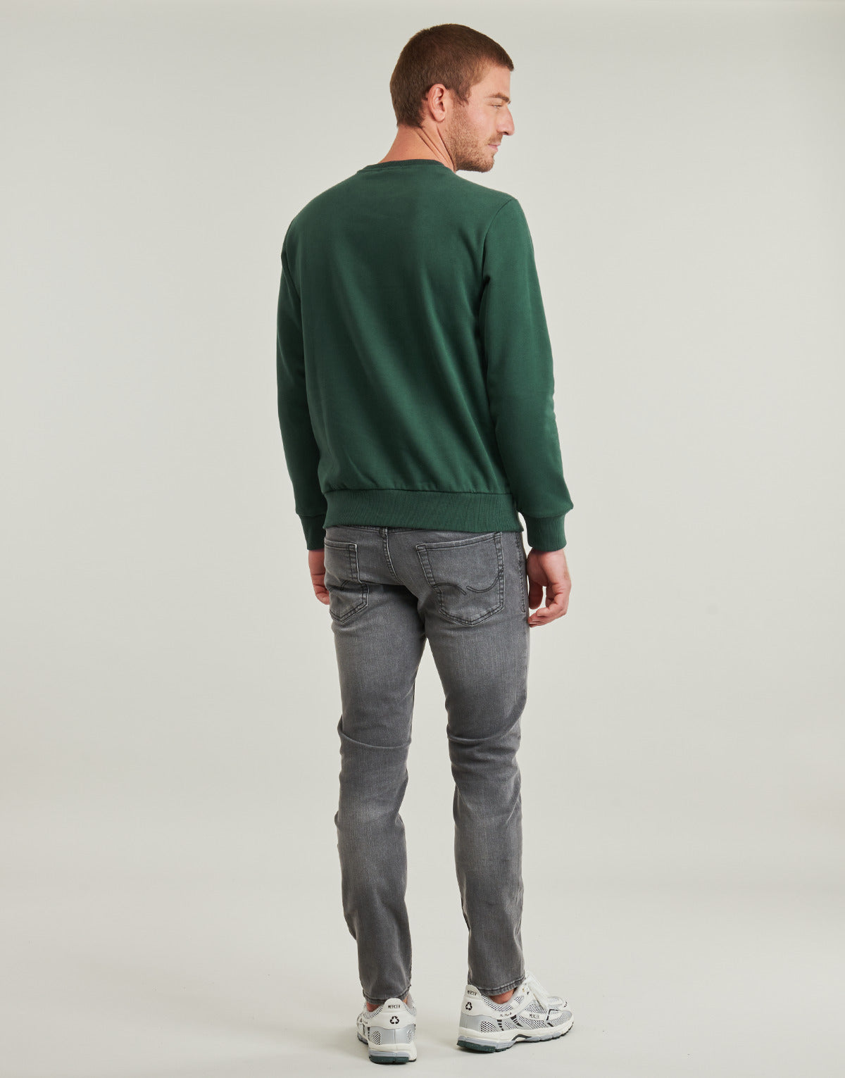 Felpa Uomo Timberland Embroidery Tonal Crew Neck Verde