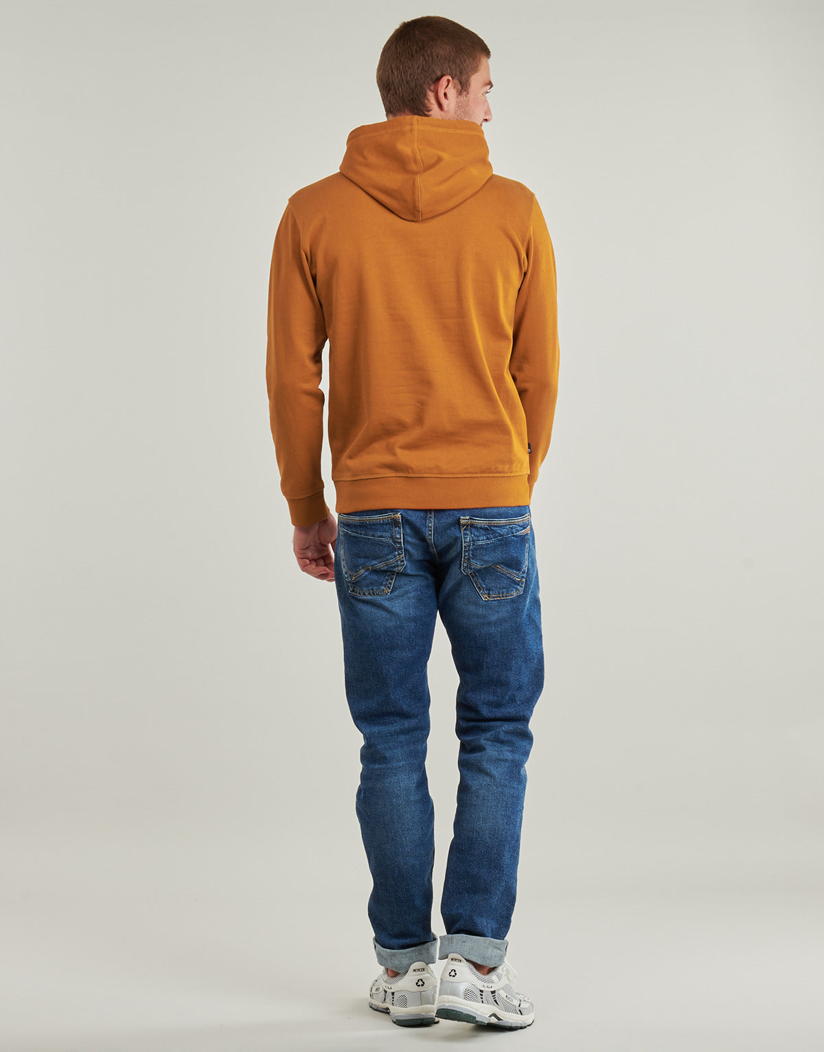 Felpa Uomo Timberland Embroidered Logo Crew Neck Sweatshirt Giallo