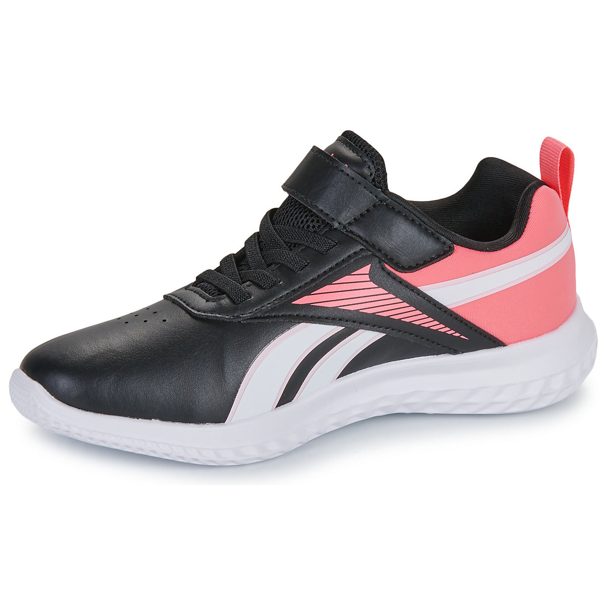 Scarpe bambini ragazza Reebok Sport RUSH RUNNER SYN ELASTIC LACE TOP STRAP Nero