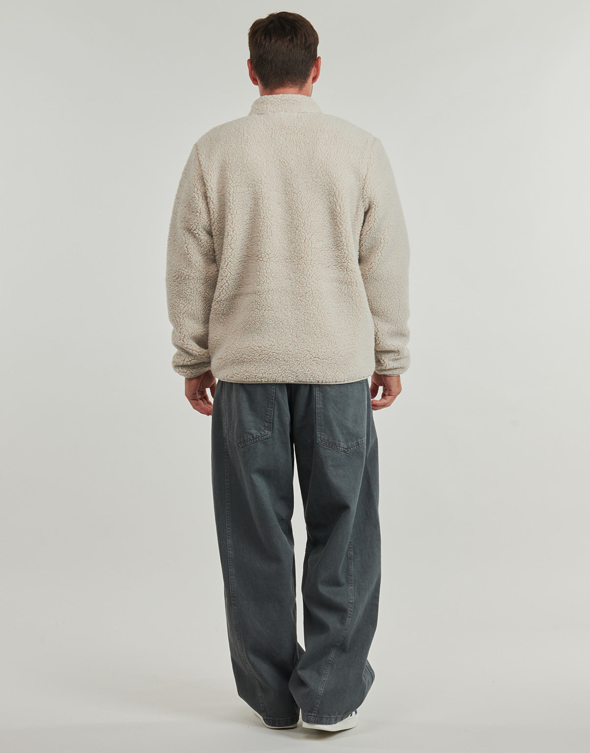 Felpa Uomo Volcom MUZZER FUZZAR ZIP Beige