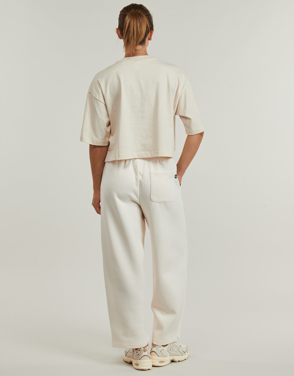 T-shirt Donna New Balance ATHLETICS GRADIENT SHOES T-SHIRT Beige