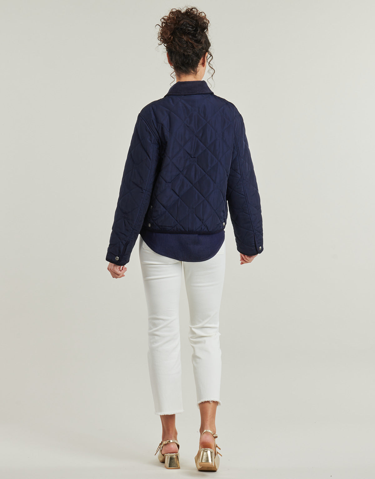 Giubbotto Donna Tommy Hilfiger PADDED FLAG QUILTED JACKET Marine