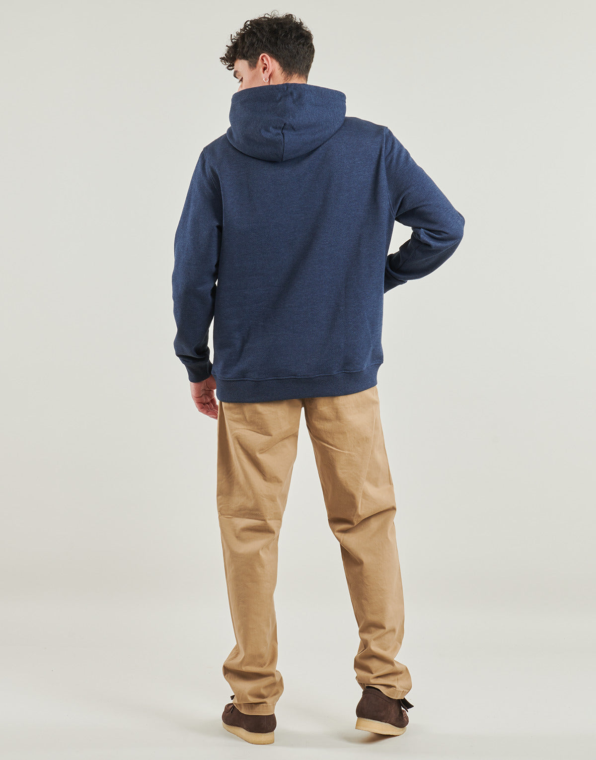 Felpa Uomo Tommy Jeans TJM REG BADGE HOODIE EXT Blu