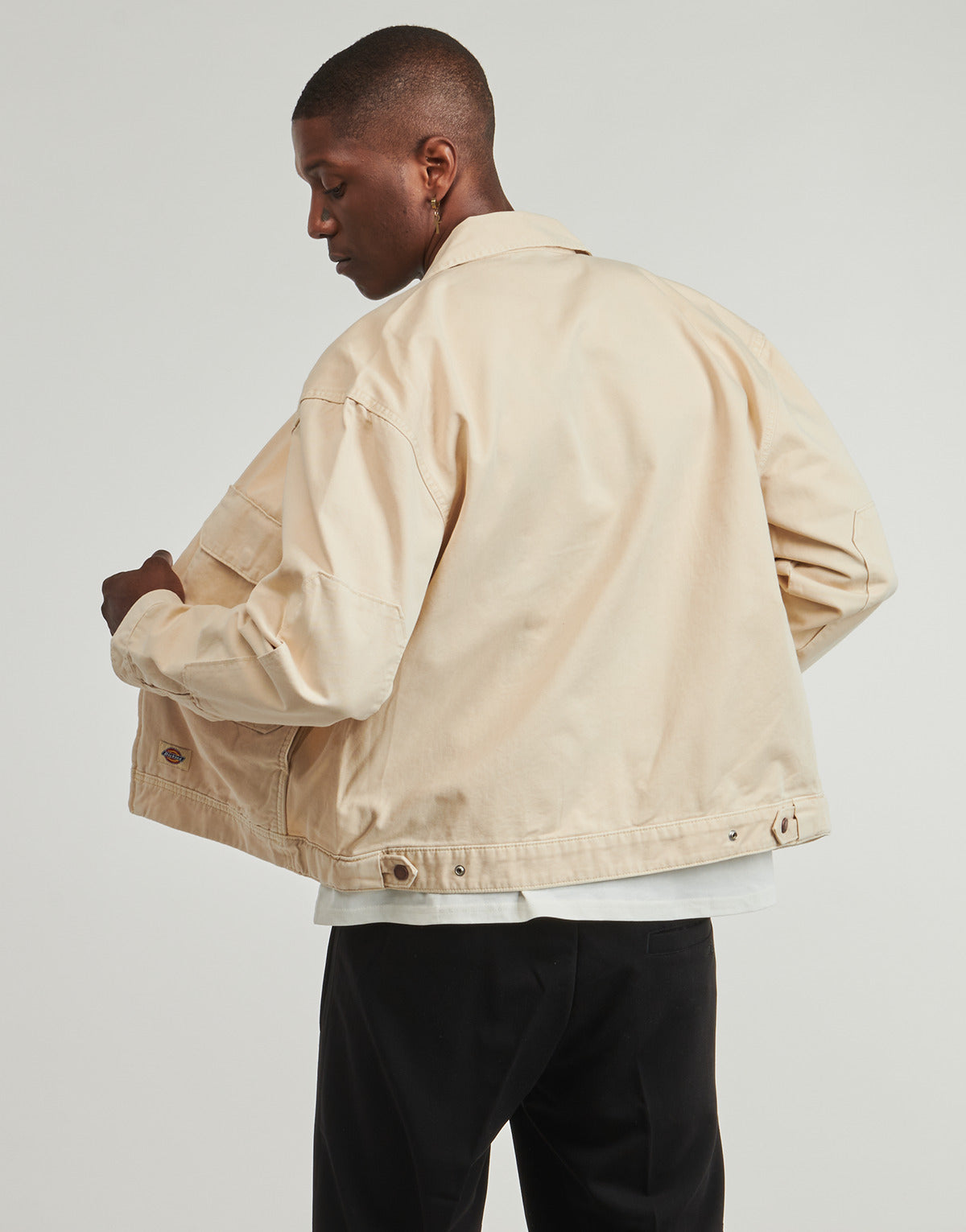 Giubbotto Uomo Dickies FORT SMITH TRUCKER JACKET WOOD ASH Beige