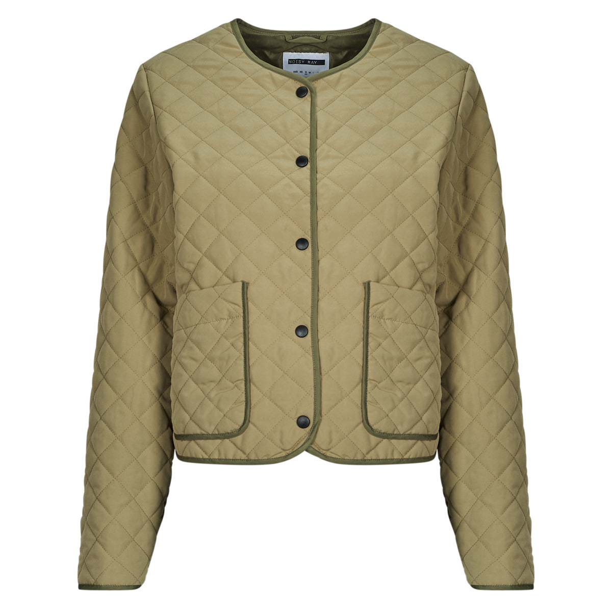 Giubbotto Donna Noisy May NMHARPER QUILTED JACKET Kaki