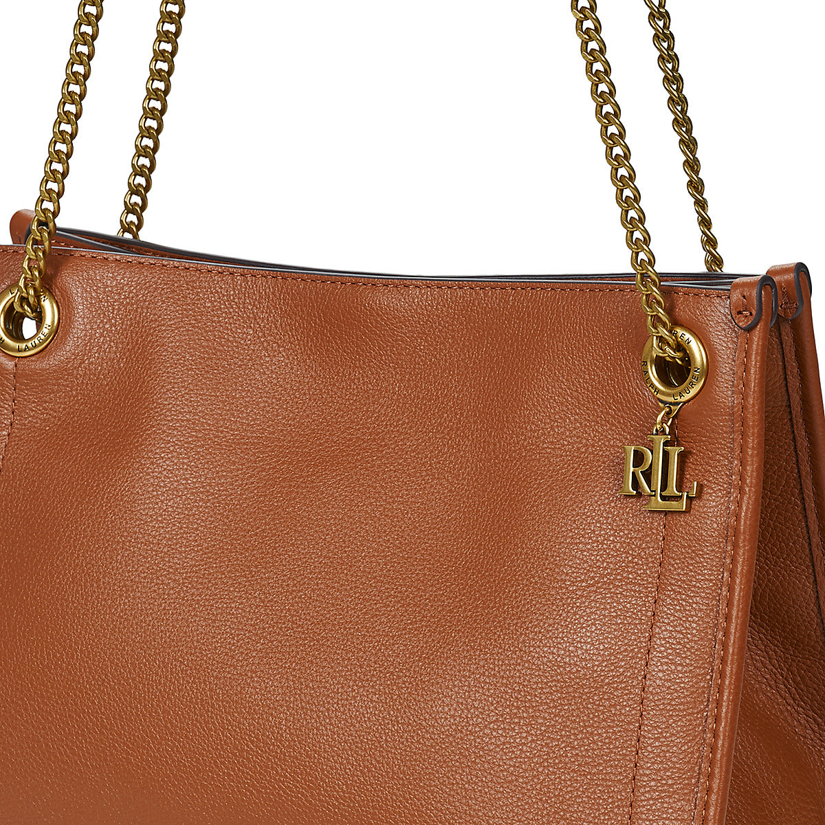 Borsa a spalla Donna Lauren Ralph Lauren BRADELY MEDIUM SHOPPER Marrone