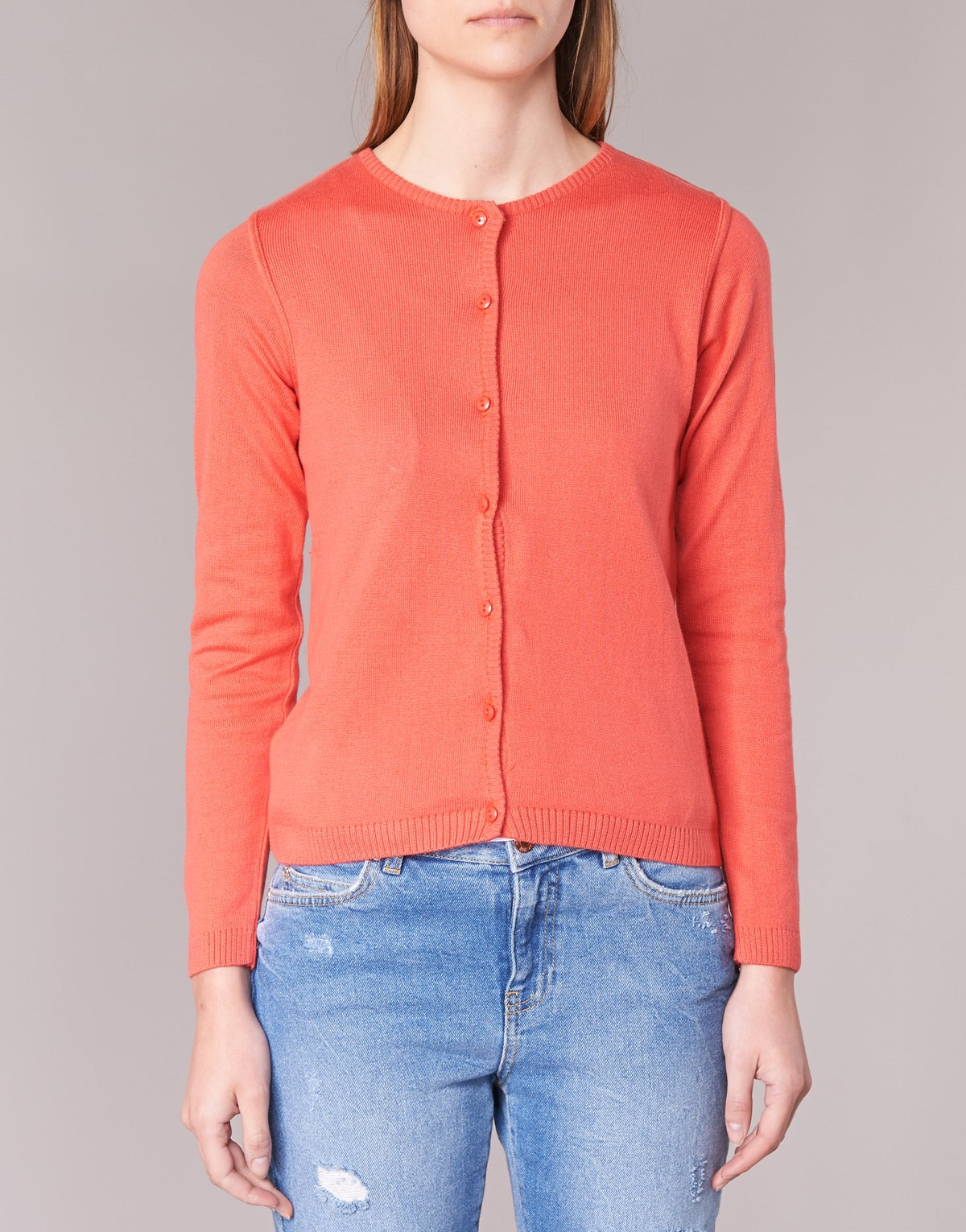 Gilet / Cardigan Donna BOTD EVANITOA Arancio