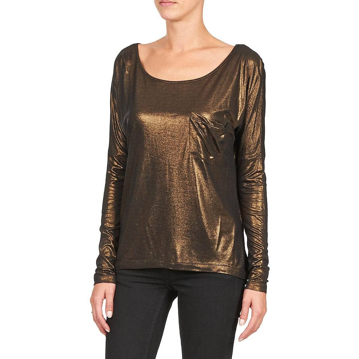 T-shirts a maniche lunghe Donna Chipie NINON Marrone