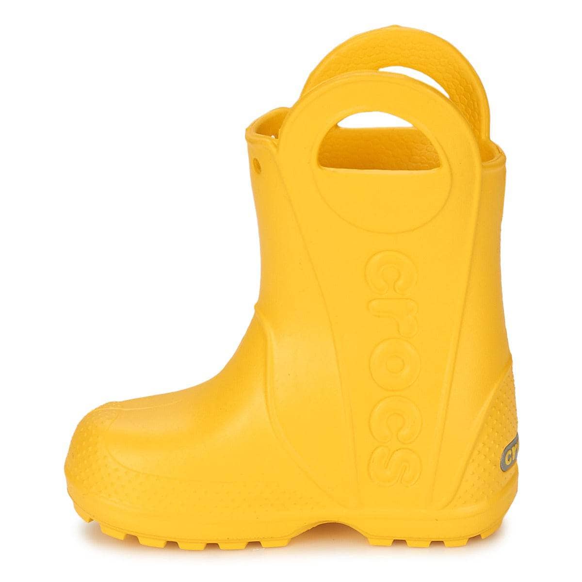 Stivali bambini ragazza Crocs HANDLE IT RAIN BOOT KIDS Giallo